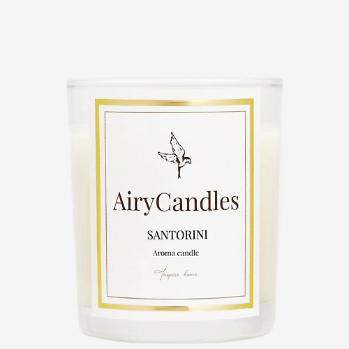 AIRYCANDLES Свеча ароматическая SANTORINI с деревянным фитилем 190 #1