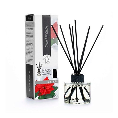 BOLES D'OLOR Диффузор с палочками Пуансеттия Poinsettia (Black Edition) 125 #1