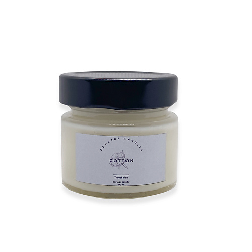 DEMETRA CANDLES Свеча ароматическая с ароматом хлопка Cotton 100 #1