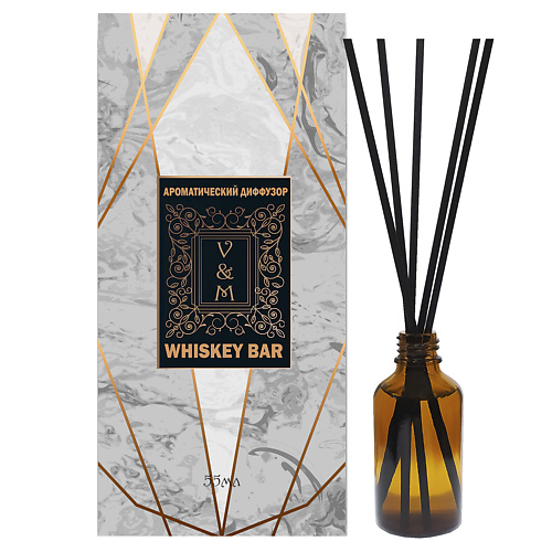 VAN&MUN Ароматический диффузор Whiskey bar с фибровыми палочками для дома 55 #1