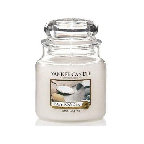 YANKEE CANDLE Ароматическая свеча Classic Medium Baby Powder 411 #1