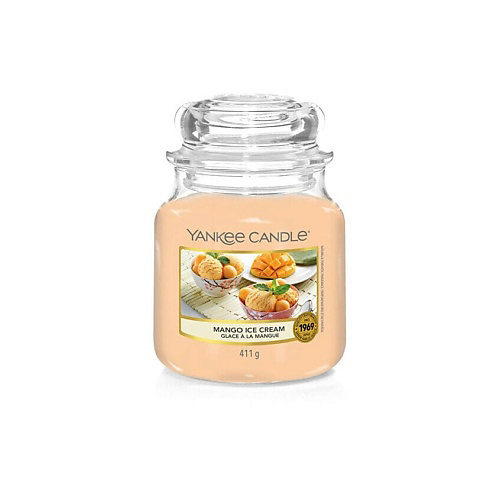 YANKEE CANDLE Ароматическая свеча Classic medium Mango Ice Cream 411 #1