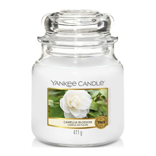 YANKEE CANDLE Ароматическая свеча Classic medium Camellia Blossom 411 #1