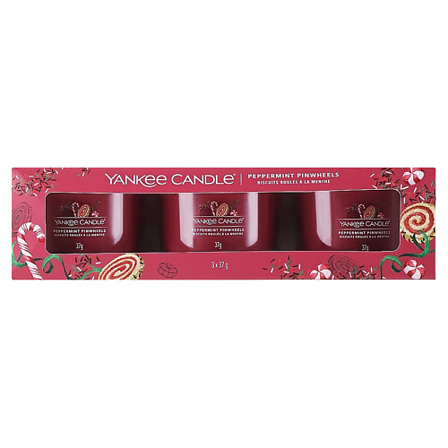 YANKEE CANDLE Набор ароматических свечей Peppermint Pinwheels #1