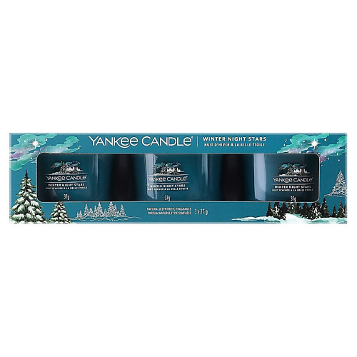 YANKEE CANDLE Набор ароматических свечей Winter Night Stars Filled Votive #1