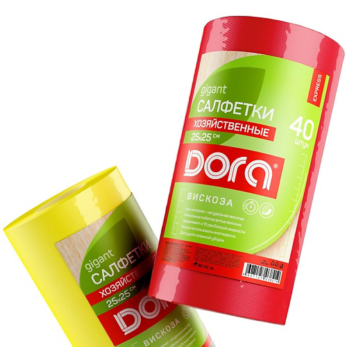 DORA Салфетки из вискозы в рулоне #1