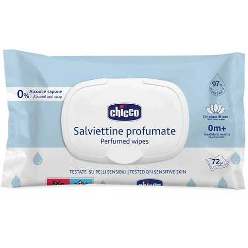 CHICCO Салфетки очищающие, 72 шт #1