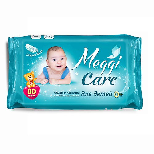MEGGI Влажные салфетки гипоаллергенные для детей 0+ #1
