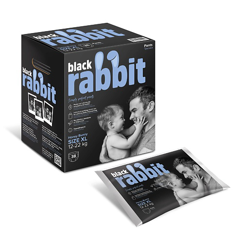 BLACK RABBIT Трусики-подгузники, 12-22 кг, XL #1