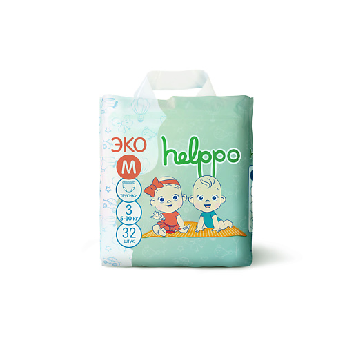 HELPPO Трусики-подгузники ЭКО М 5-10 кг #1