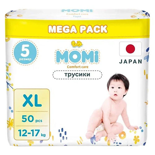 MOMI Подгузники-трусики "Comfort Care" размер XL 12-17 кг mega упаковка #1