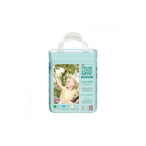 NATURE LOVE MERE Трусики-подгузники ночные Long Night XL 10-14 кг #1