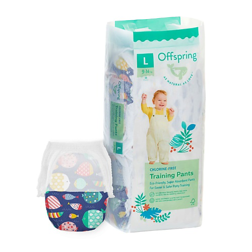 OFFSPRING Трусики-подгузники, L 9-14 кг Рыбки #1