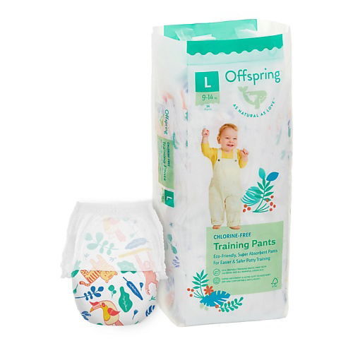 OFFSPRING Трусики-подгузники, L 9-14 кг Джунгли #1