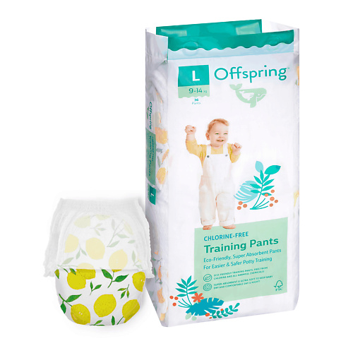 OFFSPRING Трусики-подгузники, L 9-14 кг Лимоны #1