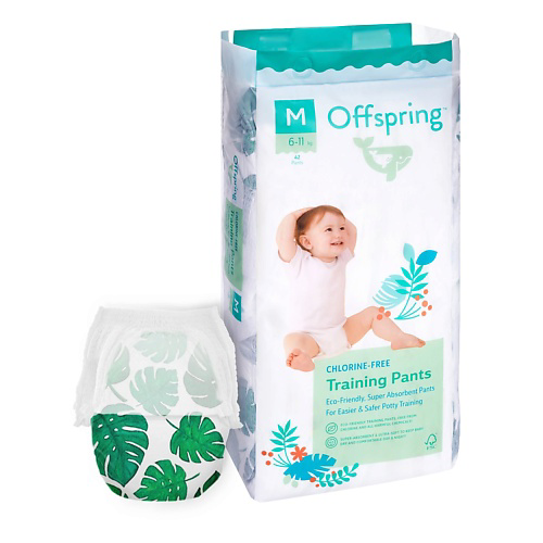OFFSPRING Трусики-подгузники, M 6-11 кг Тропики #1