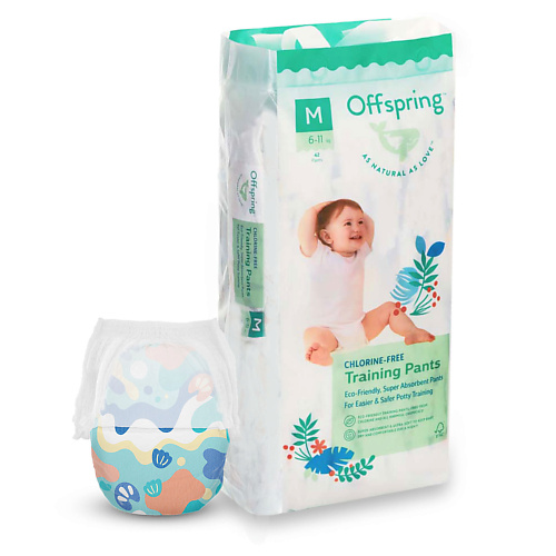 OFFSPRING Трусики-подгузники, M 6-11 кг Море #1