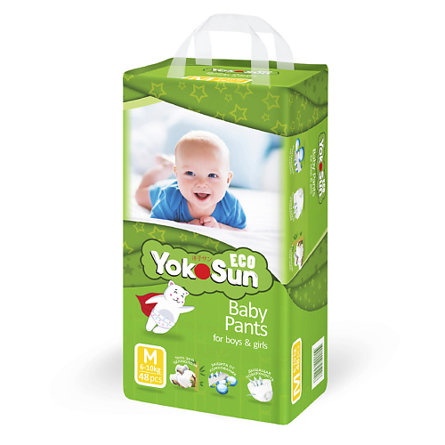 YOKOSUN Детские подгузники-трусики линейки Eco размер М (6-10 кг) #1