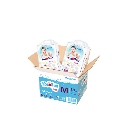 YOKOSUN Megabox Подгузники-трусики р-р M (6-10 кг) #1