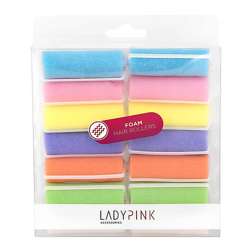 LADY PINK Бигуди поролоновые SOFT TWIST 'basic' d 20 разноцветные #1