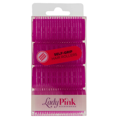 LADY PINK Бигуди-липучки SELF-GRIP 'basic' d 25 мм розовые #1