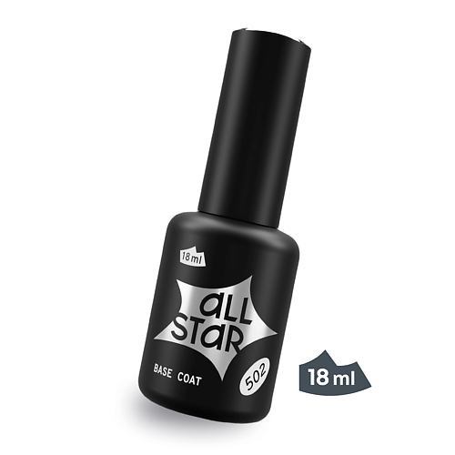ALL STAR PROFESSIONAL Каучуковая база для ногтей прозрачная, Base Coat Elastic #1