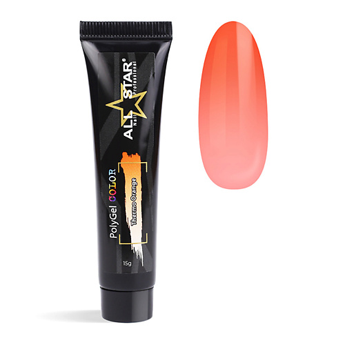 ALL STAR PROFESSIONAL PolyGel Thermo "Azure" для моделирования и укрепления ногтей #1