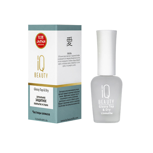 IQ BEAUTY Зеркальное защитное покрытие и сушка Glossy Top & Dry #1