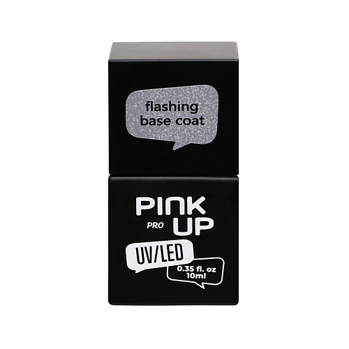 PINK UP Светоотражающая база для ногтей UV/LED PRO flashing base coat #1