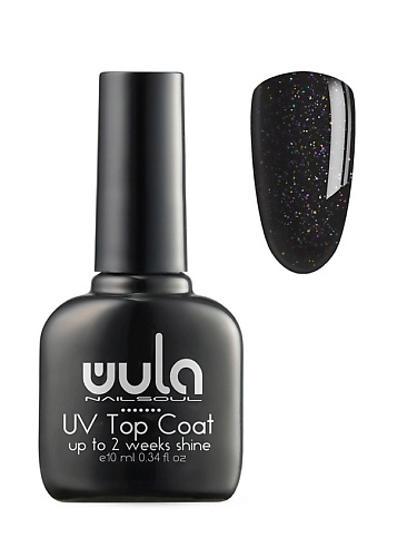 WULA NAILSOUL Верхнее покрытие с шиммером Soft shimmer Top Coat, тон 105 #1