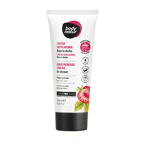 BODY NATUR Крем для депиляции в душе для всех типов кожи с лесными ягодами Cream Hair Removal In - Shower 200 #1