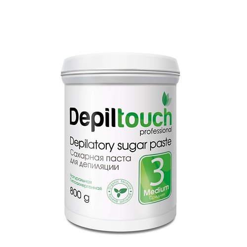DEPILTOUCH PROFESSIONAL Сахарная паста для депиляции №3 средняя Depilatory Sugar Paste 800 #1