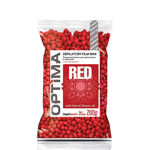 DEPILTOUCH PROFESSIONAL Воск пленочный для депиляции в гранулах Optima Red Depilatory Film Wax #1