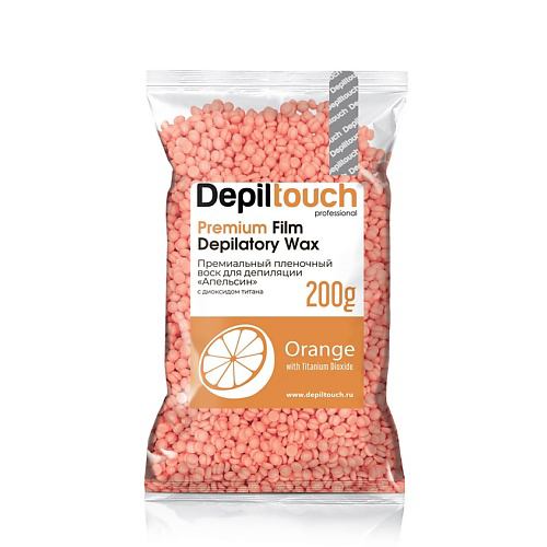 DEPILTOUCH PROFESSIONAL Воск пленочный премиальный Premium Film Depilatory Wax Orange #1