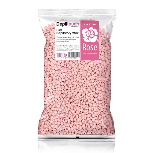 DEPILTOUCH PROFESSIONAL Воск пленочный с ароматом розы Film Depilatory Wax Rose #1