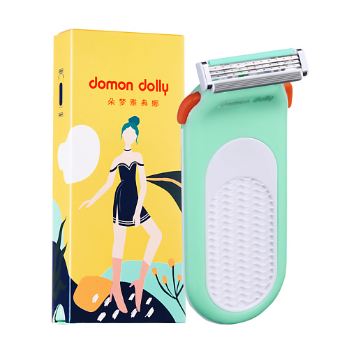 DOMON DOLLY Бритва Kiwi, для зоны бикини, 3 лезвия.Станок и 2 сменные кассеты. #1