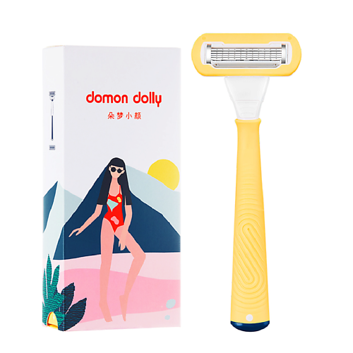 DOMON DOLLY Бритва Lemon , многоразовая, 5 лезвий.Станок и 2 сменные кассеты. #1