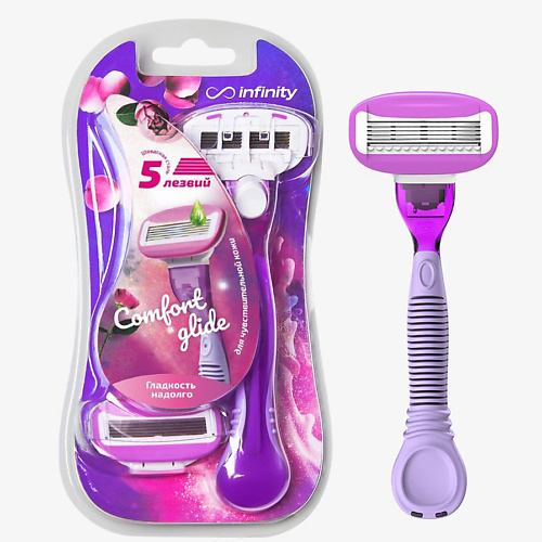 INFINITY Бритва женская станок ComfortGlide с 2 сменными кассетами #1