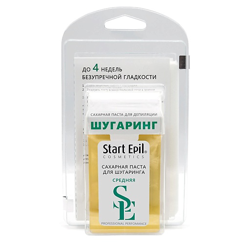 START EPIL Набор для шугаринга (сахарная паста в картридже "Средняя" + бумажные полоски для депиляции) #1