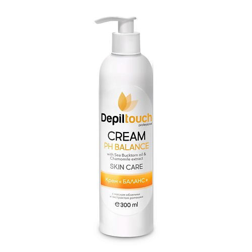 DEPILTOUCH PROFESSIONAL Крем с маслом облепихи и экстрактом ромашки для тела Ph Balance Cream 300 #1
