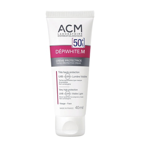 ACM LABORATOIRE DERMATOLOGIQUE Крем защитный для лица Depiwhite M SPF 50+ 40 #1
