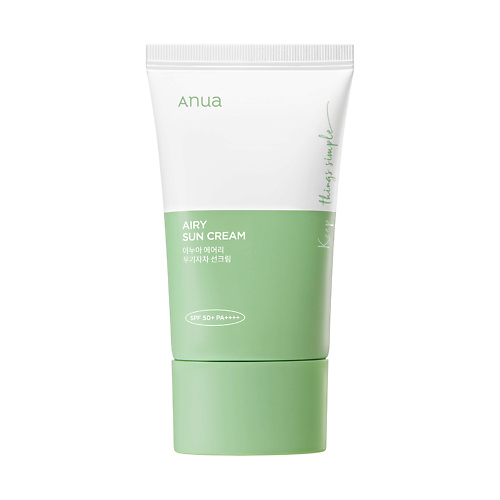 ANUA Легкий минеральный солнцезащитный крем AIRY SUN CREAM SPF 50+ PA++++ 50 #1