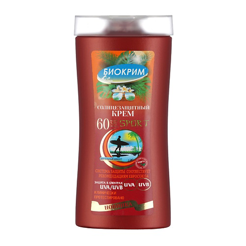 БИОКРИМ Солнцезащитный  крем SPF 60 SPORT 200 #1