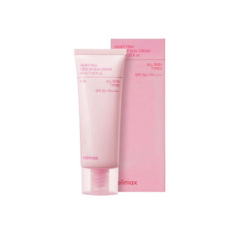 CELIMAX Cолнцезащитный крем Heart Pink Tone Up Sun Cream 40 #1