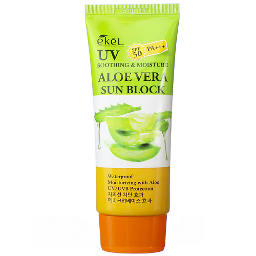 EKEL Крем солнцезащитный с Алоэ Soothing & Moisture Sun Block SPF50/PA+++ 70 #1
