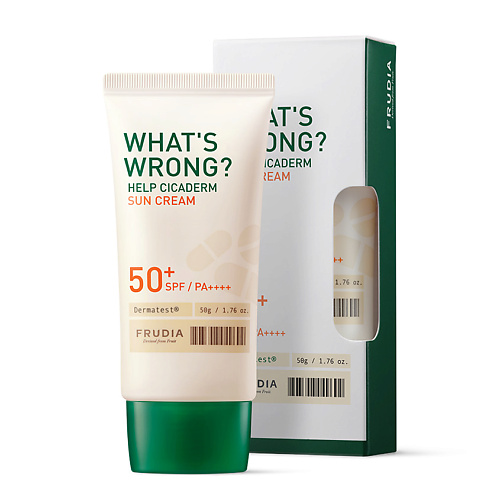 FRUDIA Солнцезащитный крем для чувствительной кожи Сикадерм SPF50+ PA++++ 50 #1