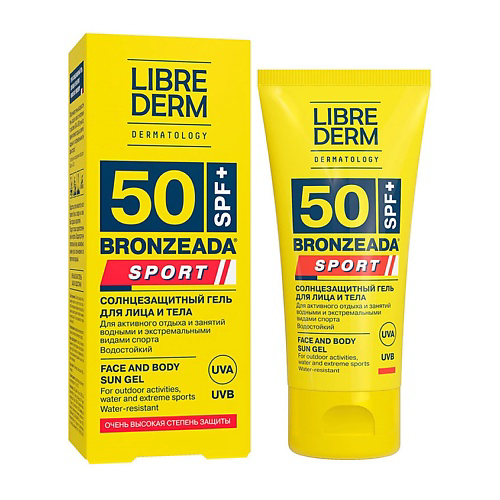 LIBREDERM Солнцезащитный гель для лица и тела  BRONZEADA SPORT SPF 50 50 #1
