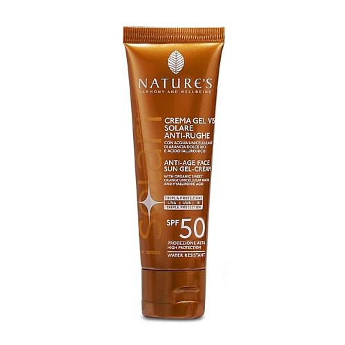 NATURE'S HARMONY AND WELLBEING Крем - гель для лица солнцезащитный SPF 50 антивозрастной iSolari 50 #1