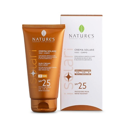 NATURE'S HARMONY AND WELLBEING Крем солнцезащитный для лица и тела SPF 25 iSolari 150 #1