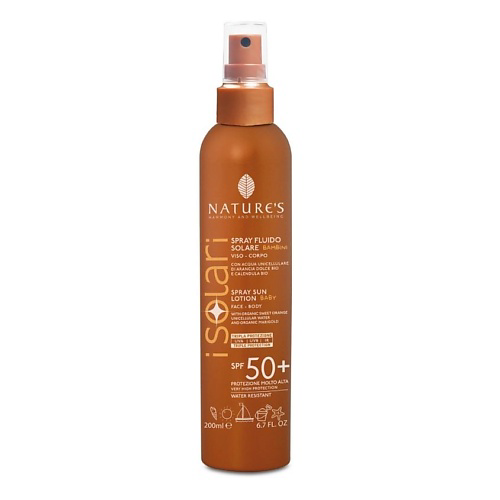 NATURE'S HARMONY AND WELLBEING Солнцезащитный спрей для детей SPF 50+ iSolari 200 #1